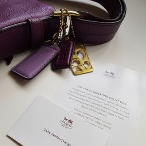 Coach Leather Purple Large